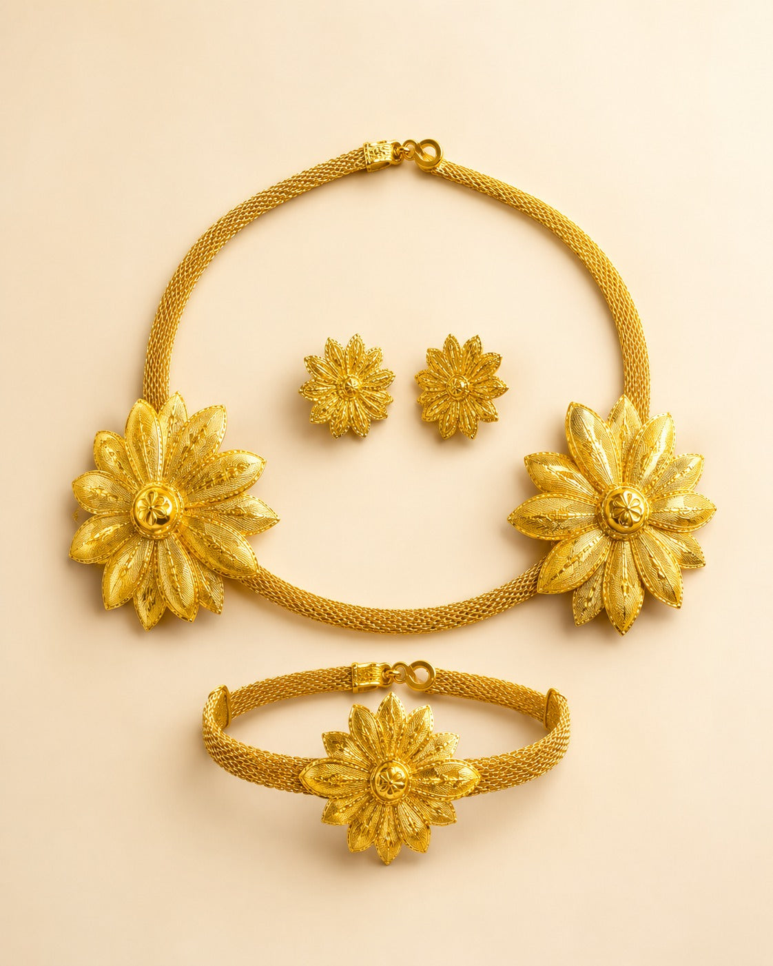 طقم بتلات الذهب